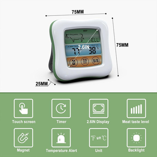 Yu Termómetro Digital For Carne Termómetro De Cocina