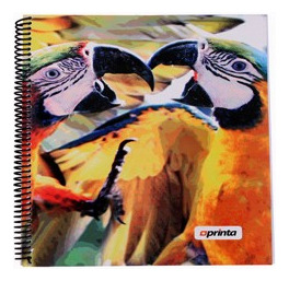 Libreta En Espiral 3 Materia 110 Hojas Guacamaya Printa