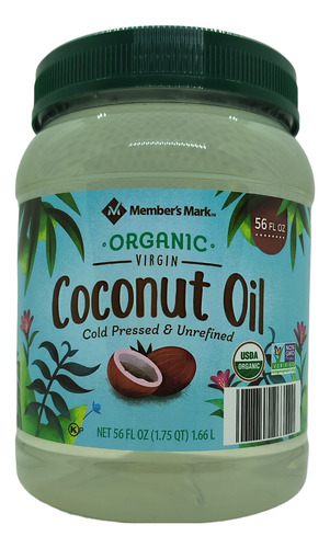 Aceite De Coco. Coconut Oil 1.66 Litro. Importado Member's M