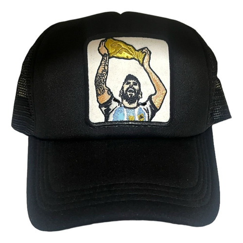 Gorra Trucker Parche Bordado Messi Copa Del Mundo