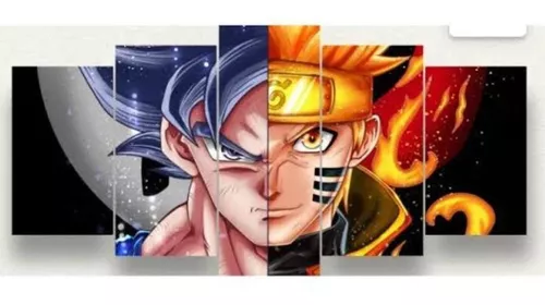 GOKU vs NARUTTO DESENHANDO GOKU E NARUTO 