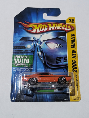 Hot Wheels Dodge Challenger Hemi 70' Primera Edición 