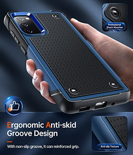 Funda Para Samsung Galaxy S20fe 5g Azul Doble Capa Pc Revers
