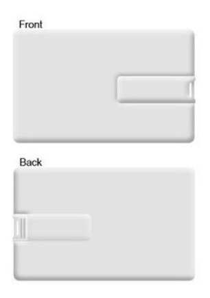 Memoria Usb Personalizada Tipo Tarjeta De 8gb Con Impresión