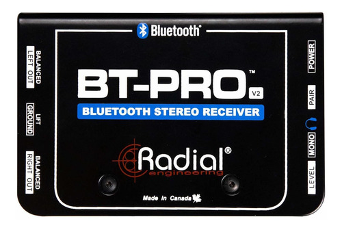 Radial Bt-pro V2 Caja Directa Activa De 2 Canales Y Receptor