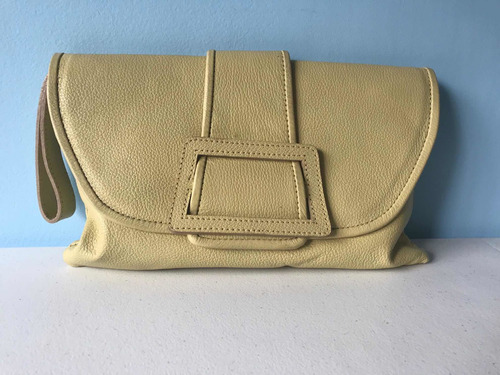 Bolsa De Mão Clutch Em Couro