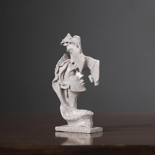 2 Uds Estatua De Besos Figuritas Coleccionables