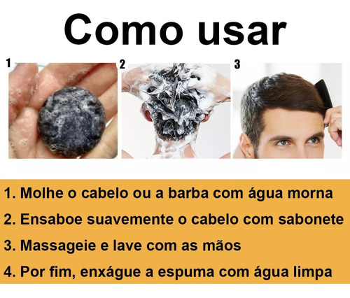 ` 1 Paquete De Champú Oscurecedor En Barra De Jabón