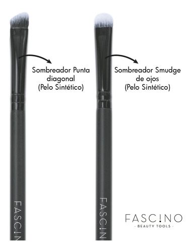 Imagen 4 de 10 de Set 15 Brochas Y Pinceles De Maquillaje Crueltyfree Fascino