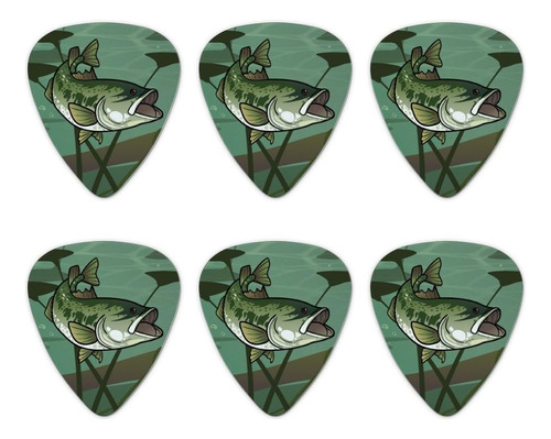 Púas De Guitarra De Pesca De Bajo Río Juego De Púas ...