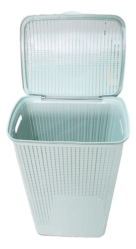 Práctico Y Elegante Cesto Ropa Tejido 60 Litros