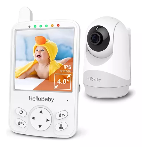 Hellobaby Baby Monitor Con Cámara Y Audio, 4 Ips Video Baby