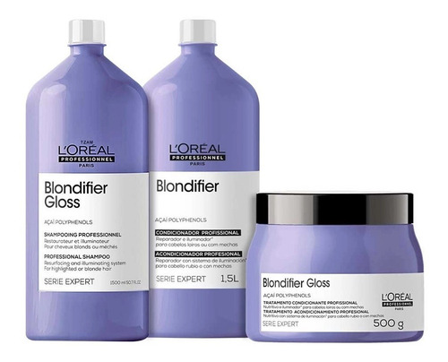 L'oréal Professionnel Blondifier Gloss Tratamento Kit Trio