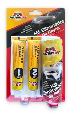 Kit Eliminador Reparador De Raya Rayones Rayas Pintura Auto