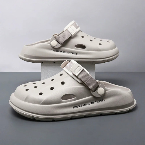 Zapatos Tipo Zueco De Playa De Verano Para Hombre, Sandalias