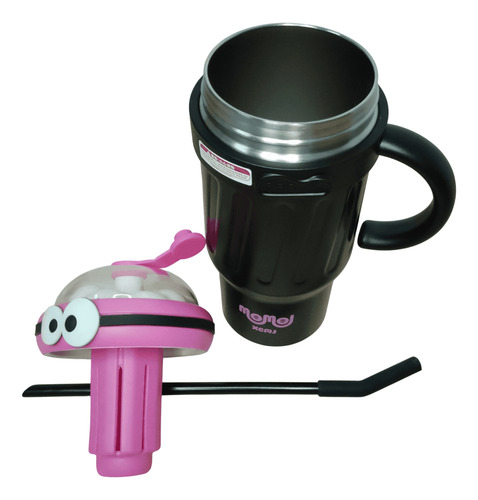 Vaso Termico Momo 1000ml Acero Inoxidable Negro Sweet