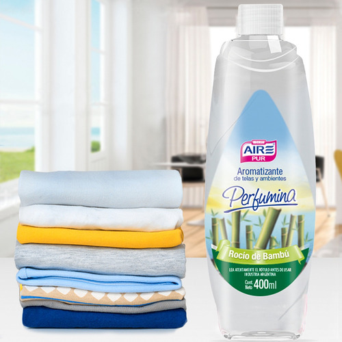 Aromatizante Textil Repuesto Perfumina Aire Pur Rocio Bambu
