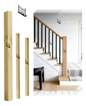 Comprar Balustres Columna Torneria Madera Barandas Escalera Pasamano