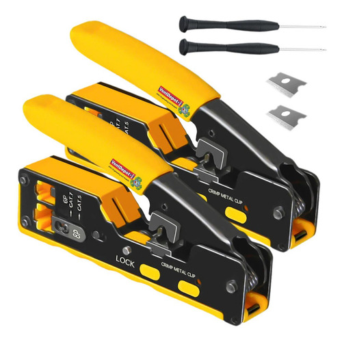 Ponchadora Conector 6 Pines, Mxmnn-002, 2pzas, 2 Pinzas Ponc