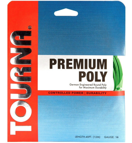 Cuerda Para Raqueta De Tenis Tourna Premium Poly Set 12m