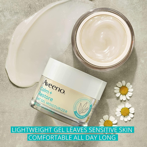 Crema hidratante facial de avena Aveeno Calm Restore para pieles sensibles