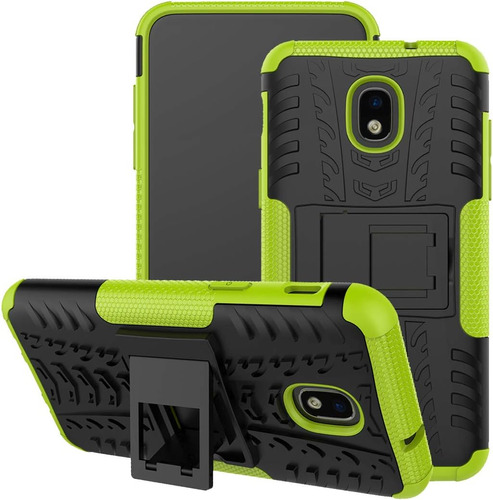 Funda Negra/verde Para Galaxy J7