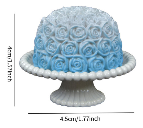 Juguete En Miniatura Para Postre, Pastel, Comida, Azul