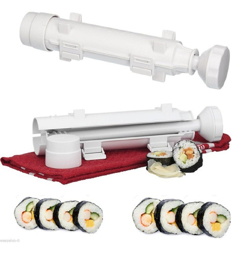 Sushi Roller Kit Rollos Hecho Bazooka Cocina Facil Herramie