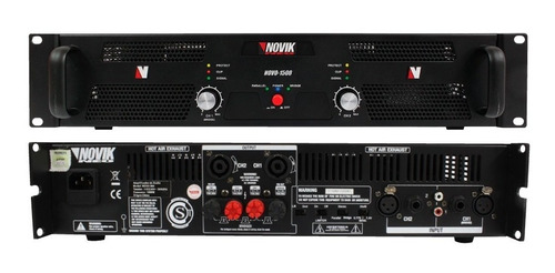 Unidad De Potencia Novik Novo1500 Stereo 1500w Pico1500w Rmp