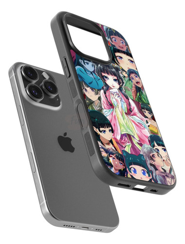 Funda Maomao Diarios De La Boticaria Manga Collage Anime Negro Motorola Edge 50 Pro