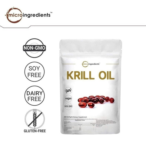 Aceite De Krill 500mg , 300 Capsulasmade In Usa