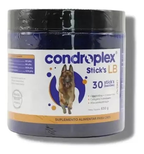 Condroplex Sticks LB Suplemento Para Cães 30 Tablets 630g