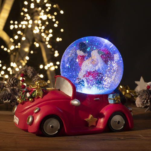Globo Musical De Navidad Con Cascabeles Y Luces Led Cambiant