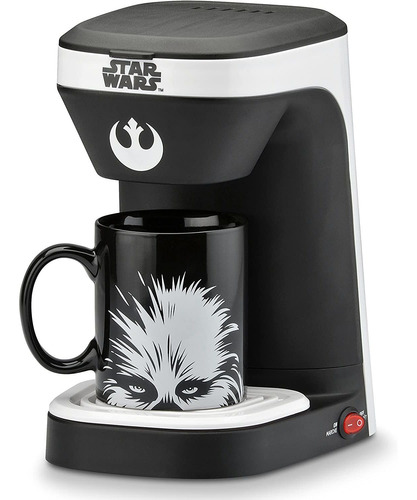 Cafetera Star Wars Para 1 Taza Con Taza, Negra, Servicio Ind