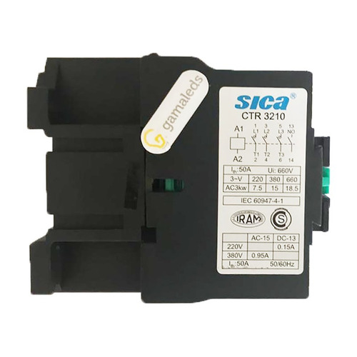Imagen 4 de 8 de Contactor Tripolar 32a 1na 220v/24v Sica 3210