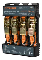 Comprar Banda Con Matraca 4 Pzas Carga Maxima 675 Kg Truper 101742