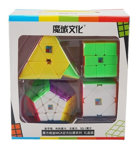 Pack De 4 Cubos Moyu (pyraminx, Megaminx, Skewb, Sq-1) 4157