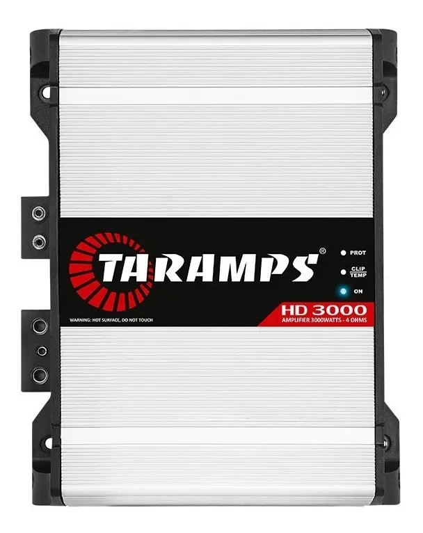 Módulo Amplificador Taramps Hd3000 3000w Rms 1 Canal 4 Ohms Cor Branco