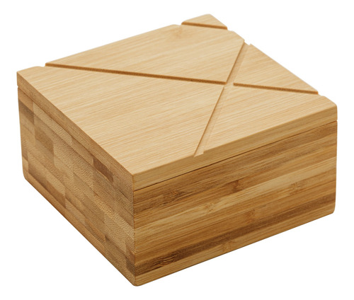 Saleiro De Bambu Quadrado 13x13x7cm Class Home