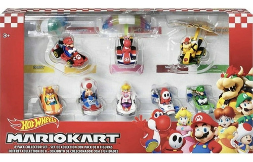 Hot Wheels - Mario Kart Set 8 Unds