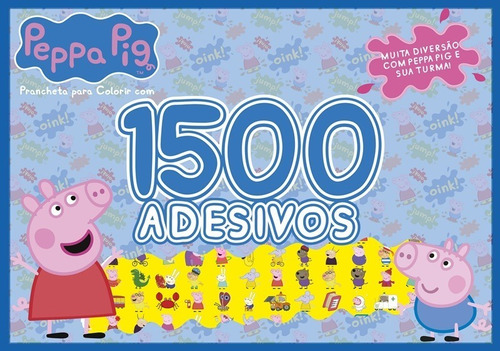 Adesivos Infantil Peppa Pig 1500 Adesivos Brilhantes Dourados Editora Online