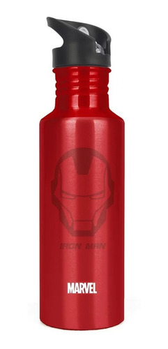 Garrafinha Garrafa Infantil Vingadores Homem De Ferro 750ml