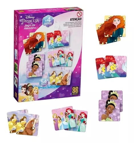 Jogo de Memória Princesinha Sofia Disney - Grow 54 Cartas - Outros