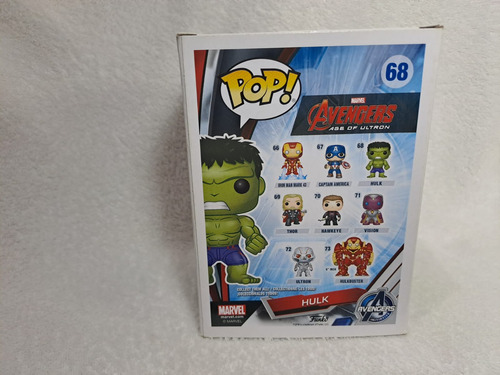 Funko Pop Avengers Age Of Ultron, Hulk #68 (Usado)