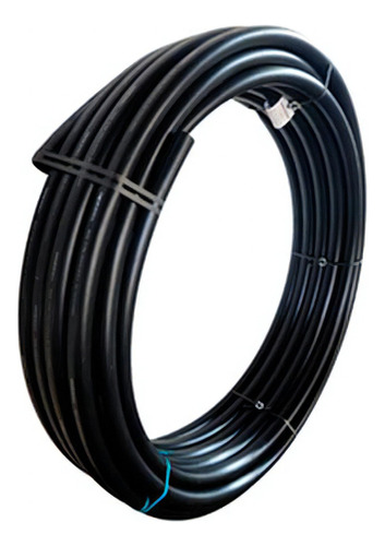 Manguera/tubo de riego negro, rollo de 1 x 2,0 mm, c/10 metros, color negro