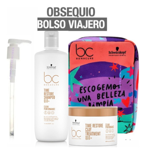 Shampoo Tratamiento Bonacure Q10 Time Restore Kit