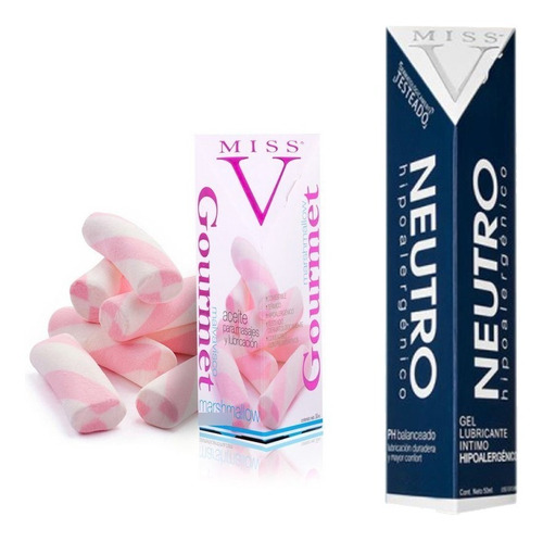 Gel Lubricante Missv + Aceite Para Masajes Comestible