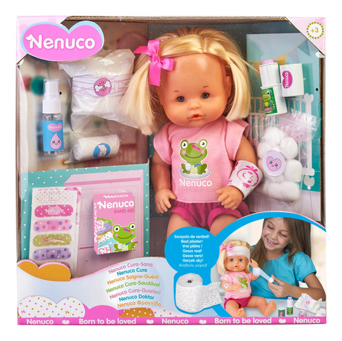 Muñeca Bebe Nenuco Cura-sana 35 Cm C/acc Int 16256