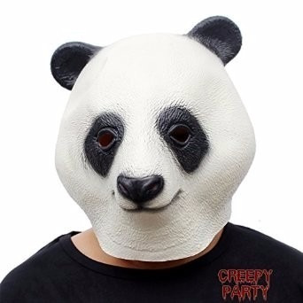 Máscara Cabeza De Panda Deluxe Unitalla Adulto