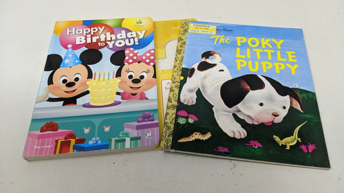 Lot Of 2 Children's Books: Disney Baby & The Poky Little Ccq